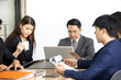 © Jestercine - Asian businessman working with team, business teamwork concept, 30-40 year old.