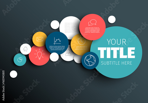 Overlapping Circles Infographic Layout 5 Stock Template | Adobe Stock