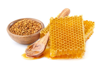 Wall Mural - Honeycombs with pollen