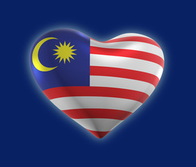 Wall Mural - Malaysia, Malaysian Flag (3D Render)