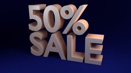 Wall Mural - 50% Sale, Special Offer (3D Render)