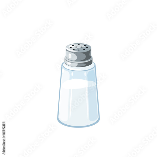 Transparent Salt Shaker With Metal Cap Salt Inside Vector Illustration Cartoon Flat Icon Isolated On White Buy This Stock Vector And Explore Similar Vectors At Adobe Stock Adobe Stock