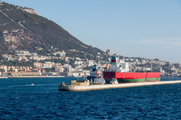 Wall Mural - Ships at Seawall