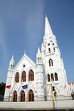 Fototapeta  - San Thome Basilica is a Roman Catholic minor basilica in Chennai, India. It was built in the 16th century by Portuguese explorers, over the tomb of St. Thomas, an apostle of Jesus.