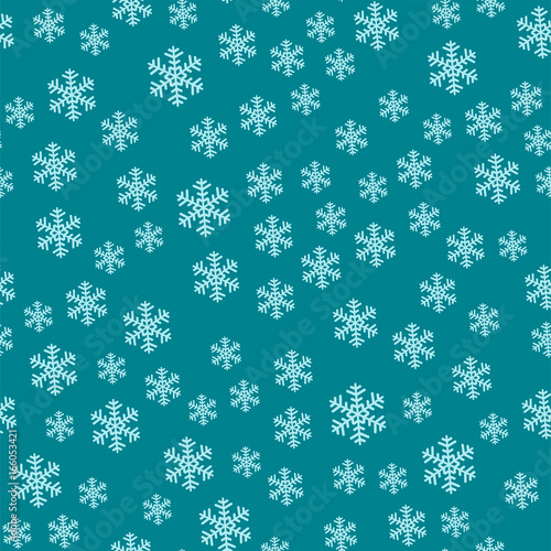 Snowflake vector seamless pattern weather traditional winter december wrappin...