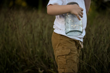 Childhood Outdoors: Fireflies In A Jar
