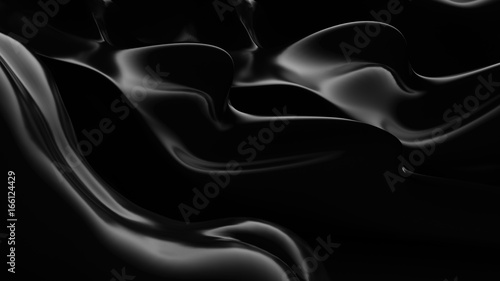 Beautiful black background with girl Tableau sur Toile