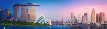 Singapore Skyline Background