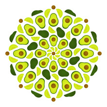 Avocado Mandala Pattern