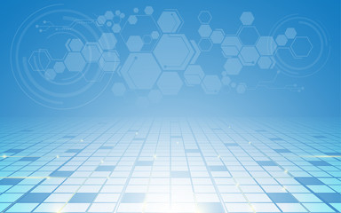 Wall Mural - cyber science innovation technology futuristic concept background
