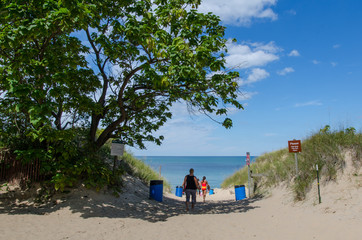 Indiana sand dunes beach