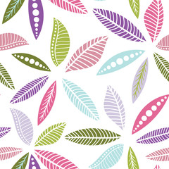 Aufkleber - Colorful seamless floral pattern