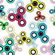 Abstract seamless spinner pattern