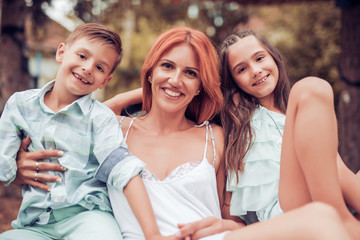 Wall Mural - Happy family