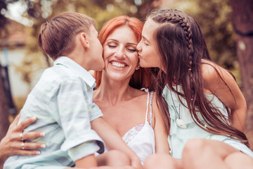 Wall Mural - Happy family