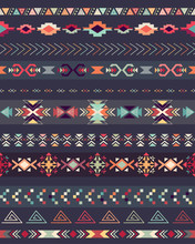 Aztec Seamless Pattern On A Dark Background