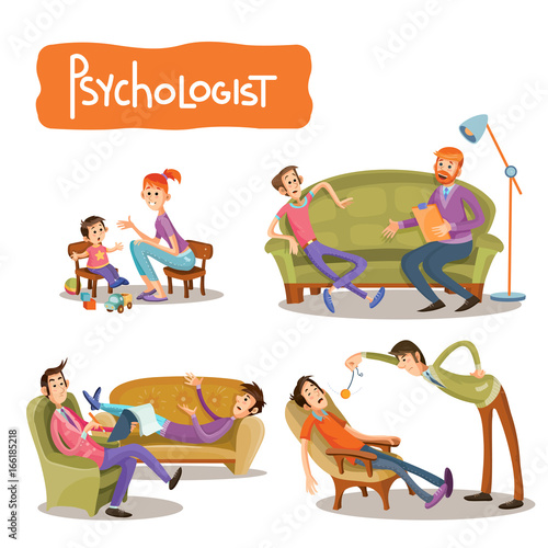 Autisms Drug Problem >> Vector Cartoon Illustrations The Patient Is Talking With Autisms Drug Problem >> Vector Cartoon Illustrations The Patient Is Talking With