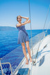 © Max Topchii - Girl Sailing On Yacht in Greece