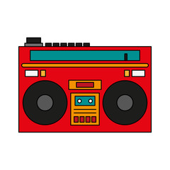 Wall Mural - radio retro old icon