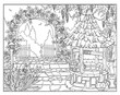 Coloring page the Garden