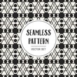 © happyvector071 - Abstract concept vector monochrome geometric pattern. Black and white minimal background. Creative illustration template. Seamless stylish texture. For wallpaper, surface, web design, textile, decor.