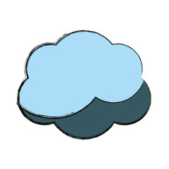 Wall Mural - Cloud computing symbol