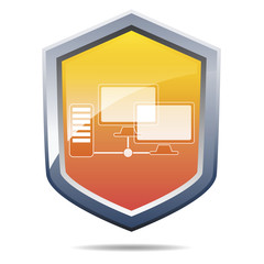 Wall Mural - data protection and internet security