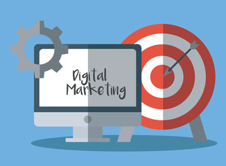 Wall Mural - digital marketing design