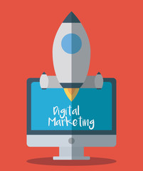 Wall Mural - digital marketing design