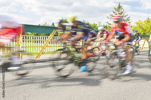 Plakat Wyścigi rowerzystów, Motion Blur