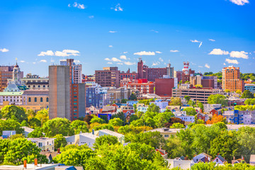 Portland, Maine, USA downtown skyline.