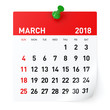 March 2018 - Calendar