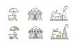 vector shop outline icons