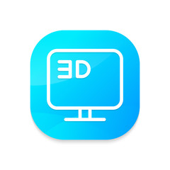 Sticker - 3d TV 