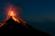 Leinwandbild Motiv Erupting Volcano Fuego