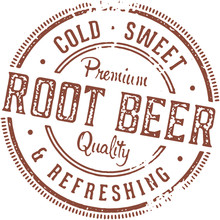 Vintage Root Beer Stamp Sign