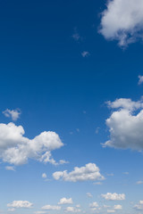 Wall Mural - Beautiful clouds against blue sky at sunny day