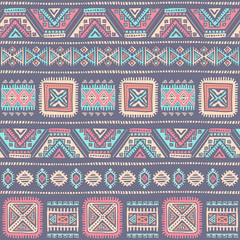 Tribal Aztec vintage seamless pattern
