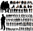 © zolotons - Vector, isolated, set of people, collection of silhouettes