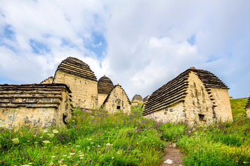 Wall Mural - Ancient Alanian necropolis in North Ossetia