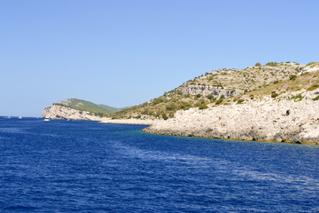 Small islands of Kornati National Park on the Adriatic Sea, Croatia.