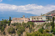 Taormina Hotel am Abgrund und Ätha  dahinter