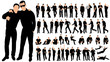 © zolotons - Vector, silhouette of men business, collection