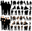 © zolotons - Vector, silhouette family, collection