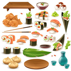 Sticker - Japanese Food Set