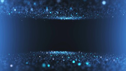 Wall Mural - Gentle shimmering ice particles in 4K UHD video loop animation.