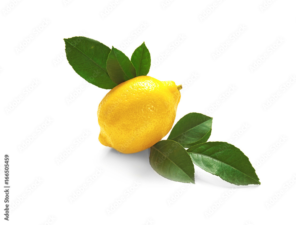 Delicious citrus fruit on white background