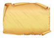 Golden old scroll of parchment 