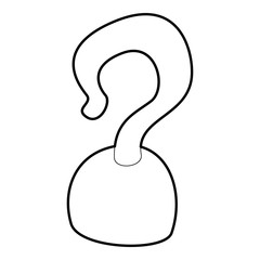 Sticker - Hook icon outline