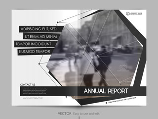 Canvas Print - Minimalist Cover Design. Layout for Annual Report, Cover Book, Vector Template Brochures, Flyers, Magazine Design, Leaflet, A4 Booklet. Minimalistic Abstract Templates - Stock Vector